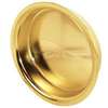 Prime-Line N 6699 Door Pull, 2-1/8 in Dia, 5/16 in D, Steel, Brass