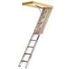 Louisville Elite Series AA2210 Attic Ladder, 7 ft 8 in to 10 ft 3 in H Ceiling, 22-1/2 x 54 in Ceiling Opening, 11-Step