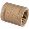 Anderson Metals 738103-04 Pipe Coupling, 1/4 in, FIPT, Brass