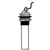 Plumb Pak PP820-75 Lavatory Plug, Brass/Rubber, Chrome-Plated