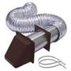 Lambro 1375B Wall Hood Vent Kit, Plastic, Brown