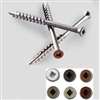 Simpson Strong-Tie S07225FT1WH01 Deck Screw, #7 Thread, 2-1/4 in L, Coarse Thread, Trim Head, 6-Lobe Drive, Steel