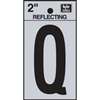 LETTER HOUSE Q 2IN REFL BLK - Case of 10
