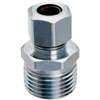 Plumb Pak PP20074LF Straight Adapter, 1/2 x 3/8 in, MIP x Compression, Chrome