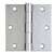 ProSource 20338SCX Square Corner Door Hinge, Steel, Satin Chrome, Loose Pin, 180 deg Range of Motion