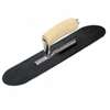 QLT PT164B Pool Trowel, Steel Blade, Comfort Grip, Curved Handle, Wood Handle, 4-1/2 in OAW