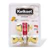 Kwikset 690T 3CP6ALRCSK6 Combination Lockset, Knob Handle, Tylo Design, Polished Brass, 3 Grade