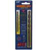 ARTU 01445 Drill Bit, 3/8 in Dia, 5-5/16 in OAL, Flat Flute, 2-Flute, 3/8 in Dia Shank, Straight Shank