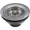 Keeney 1433SS Basket Strainer, 4-7/16 in Dia, Stainless Steel, 3-1/4 in Dia Mesh