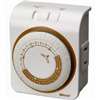 Woods 50000 Programmable Mechanical Timer, 15 A, 125 V, 1875 W, 24 hr Time Setting, 24 On/Off Cycles Per Day Cycle
