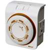 Woods 50002 Mechanical Timer, 15 A, 125 V, 1875 W, 7 days Time Setting, 6 On/Off Cycles Per Day Cycle, White