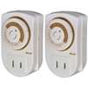 Woods 50006 Programmable Mechanical Timer, 15 A, 125 V, 1875 W, 24 hr Time Setting, 24 On/Off Cycles Per Day Cycle