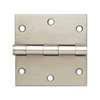ProSource 20339SNX Square Corner Door Hinge, Steel, Satin Nickel, Loose Pin, 180 deg Range of Motion