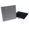 Hubbell 5175-5 Cover, 4-1/2 in L, 4-1/2 in W, Metal, Gray, Powder-Coated