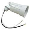 Hubbell 5606-6 Lamp Holder, Adjustable, Weatherproof, 5 in L x 2.094 in W x 2.094 in H Dimensions, White
