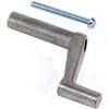 US Hardware WP-8884C Window Crank with Bolt, Mill, Zinc, 1/CD
