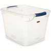 Rubbermaid Clever Store RMCC300014 Storage Container, Plastic, Clear Blue, 18.75 in L, 13-3/8 in W, 10-1/2 in H