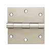 ProSource 20338SNX Square Corner Door Hinge, Steel, Satin Nickel, Loose Pin, 180 deg Range of Motion