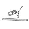 Prime-Line GD 12207 Extension Spring, 1-19/64 in OD, 22 in OAL, Carbon Steel, Galvanized, Loop End, 150 lb