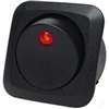 Calterm 40600 Rocker Switch, 25 A, 12 VDC, SPST, Black