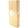Prime-Line U9550 Lock and Door Reinforcer, 2-3/4 in Backset, 1-3/4 in Thick Door, Brass, Brass, 9 in H, 4-5/16 in W