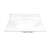 Foremost WS-1925 Vanity Top, 25 in OAL, 19 in OAW, Marble, Solid White, Countertop Edge