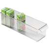 iDESIGN 70430 Storage Bin, 14-1/2 in L, 4 in W, 4 in H, Plastic, Clear