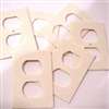 Frost King OS6H Plate Sealer, 4 in L, 2-1/2 in W, Plastic Foam, White