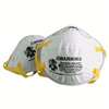 3M 8210H20-DC Disposable Non-Valve Respirator, One-Size Mask, N95 Filter Class, 95 % Filter Efficiency, White