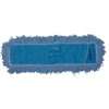 Rubbermaid FGJ25300 BL00 Twisted Loop Dust Mop Head, Polyester, Blue