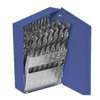 Irwin 60221ZR Drill Bit Set, General-Purpose, 21-Piece, HSS, Black Oxide