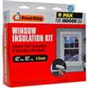 Frost King V73/9H Indoor Shrink Window Kit, 42 in W, 0.75 mil Thick, 5.2 ft L, Plastic, Clear, 9/PK