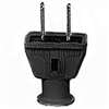 Eaton Wiring Devices 183BK-BOX Electrical Plug, Straight Blade, 21/64 in, 2-Pole, 15 A, 125 V, NEMA: NEMA 5-15, Black