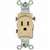 Eaton Wiring Devices 817V-BOX Single Receptacle, 2 -Pole, 125 V, 15 A, Side Wiring, NEMA: NEMA 5-15R, Ivory