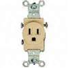 Eaton Wiring Devices 817V-BOX Single Receptacle, Flush Mounting, 2-Pole, 125 V, 15 A, Side Wiring
