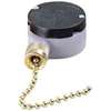 Gardner Bender GSW-33 Pull Chain Switch, 1-Pole, 125 VAC, 6 A, Brass