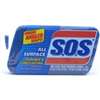 S.O.S 91017 Scrub Sponge, 4-1/2 in L, 2-1/2 in W, 1 in Thick, Scrim, Blue