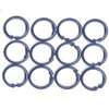 Simple Spaces SD-ORING-F3L Shower Curtain Ring, Plastic, Frosted, 1 cm W, 2-3/8 in H