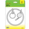 Hy-Ko KC113 Key Ring, 5.5 in H x 3.75 in W x 0.71 in D Dimensions, Brass