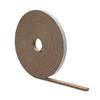 M-D 02816 Foam Tape, 1/2 in W, 17 ft L, 1/4 in Thick, PVC, Brown