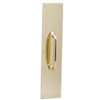 Schlage SC8400 Series SC8311-5B33.5X15G Pull Plate, 3-1/2 in W, 15 in H, Brass, Brass