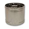 Comfort Flame 12-8DM Chimney Pipe, 12-3/8 in OD, 12 in L, Galvanized Steel