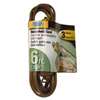 PowerZone OR670606 Extension Cord, 16 AWG Cable, 6 ft L, 125 V, Brown