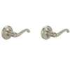 Schlage F Series F51A VFLA619 Entry Lever, Mechanical Lock, Satin Nickel, Metal, Residential, 2 Grade