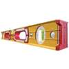 Stabila 37472 Spirit Level, 72 in L, 3-Vial, Non-Magnetic, Aluminum, Yellow