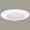 Halo 70PS Recessed Lighting Trim, 6 in Dia Recessed Can, Glass Lens, Polymer Body, White