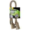 PowerZone OR681503 Extension Cord, 3 ft L, 15 A, 125 V, Beige