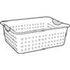BASKET ULTRA WHT 13.8X10.8X6 - Case of 6