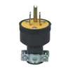 Eaton BP1709 Electrical Plug, 2-Pole, 15 A, 125 V, Slot, NEMA: NEMA 5-15, Black