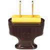 Eaton Wiring Devices BP1912B-SP-L Electrical Plug, 5/16 in, 2-Pole, 15 A, 125 V, NEMA: NEMA 1-15, Brown